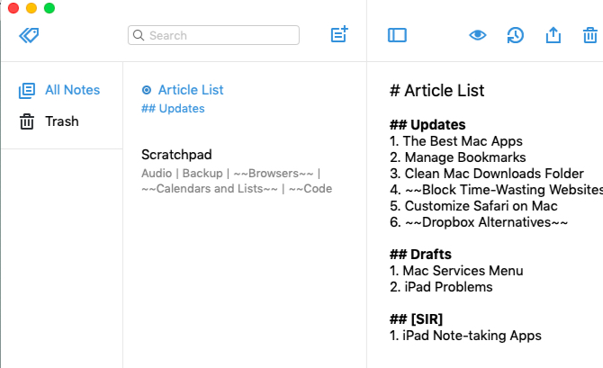 Les meilleures applications Mac à installer sur votre MacBook ou iMac apercu de lapplication simplenote sur mac - Les meilleures applications Mac à installer sur votre MacBook ou iMac