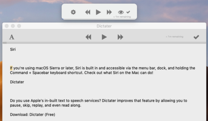 Les meilleures applications Mac à installer sur votre MacBook ou iMac interface de lapplication dictater sur macos - Les meilleures applications Mac à installer sur votre MacBook ou iMac