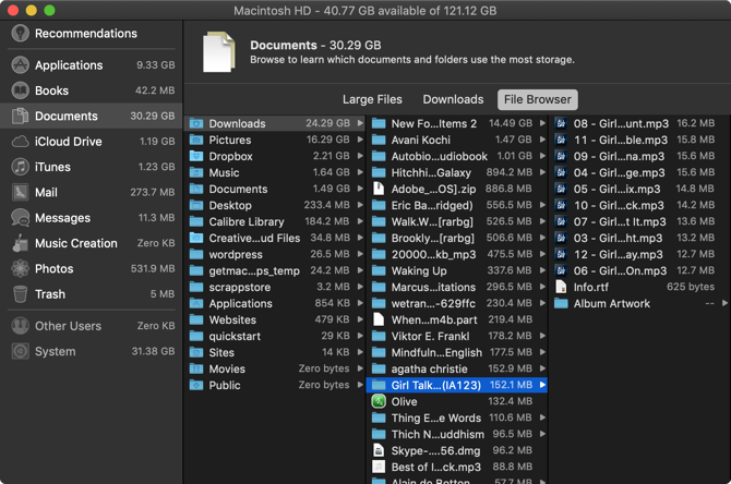 navigateur de fichiers mac storage management - Comment lib&eacute;rer de l'espace sur Mac: 8 conseils et astuces &agrave; conna&icirc;tre