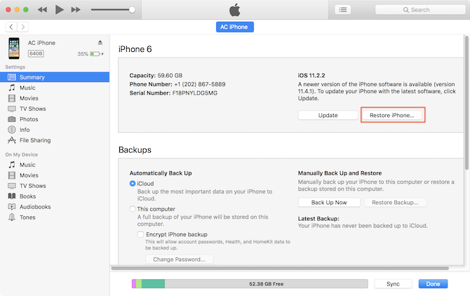 Comment réinitialiser votre iPhone et votre iPad reinitialisation dusine iphone ipad itunes 1 - Comment réinitialiser votre iPhone et votre iPad