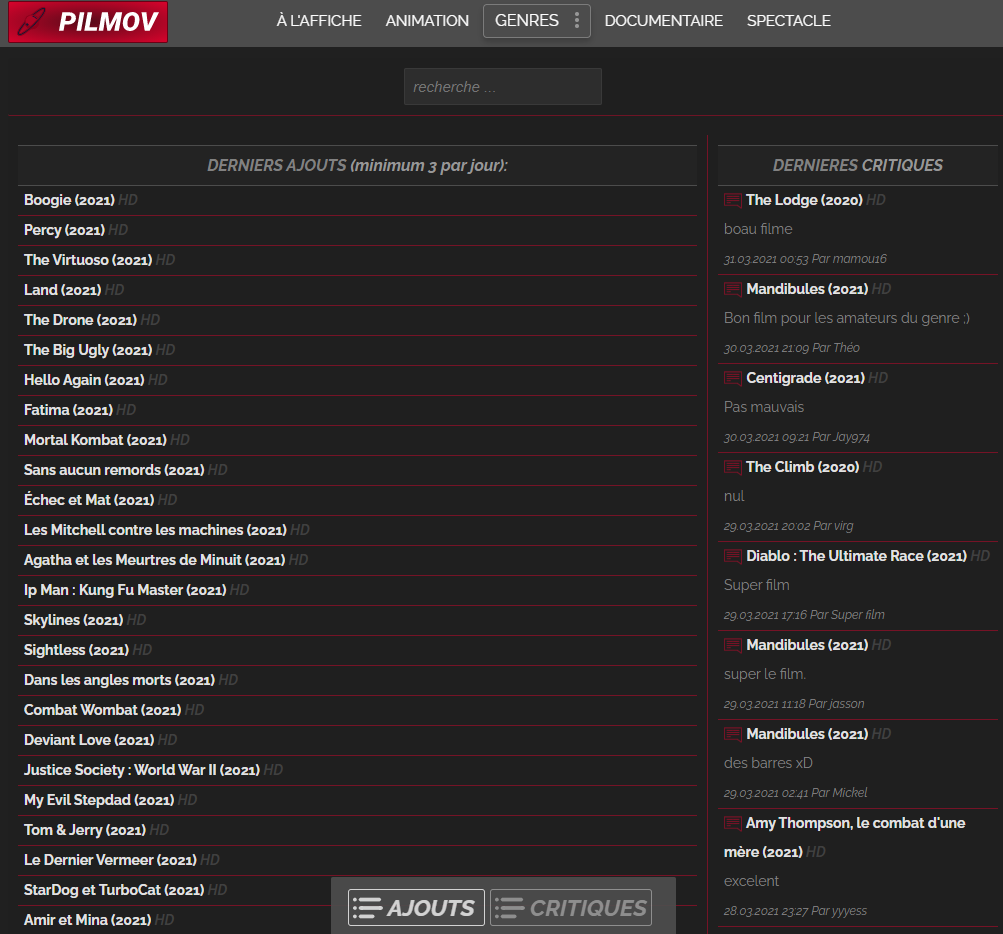 pilmov pilmov com - Pilmov un nouveau site de film gratuit sans &eacute;gale en 2023