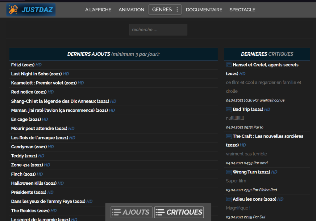 Justdaz un nouveau site de streaming film gratuit en 2023 justdaz streaming 1024x718 - Justdaz un nouveau site de streaming film gratuit en 2023